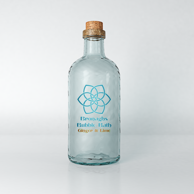 Bronaghs Glass Bottle Mockup - Anthony Boyd